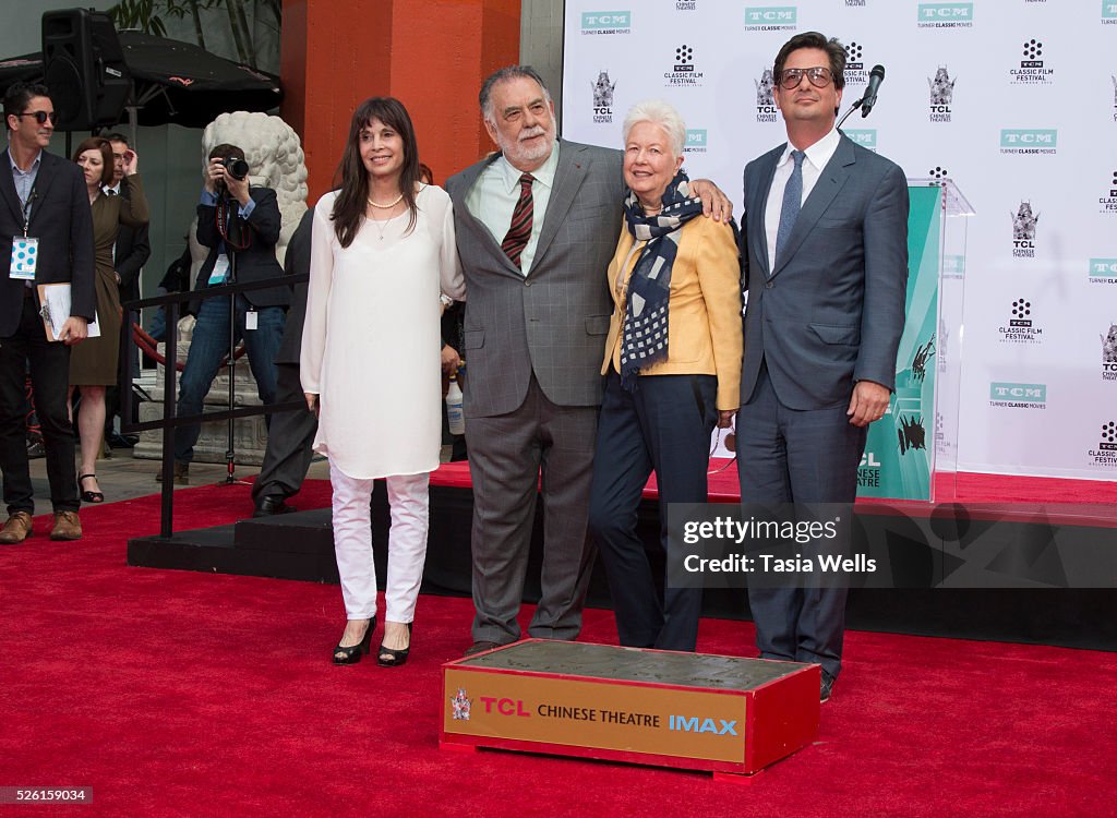 TCM Honors Academy Award Winning Filmmaker Francis Ford Coppola With Hand/Footprint Ceremony At TCL Chinese Theatre IMAX