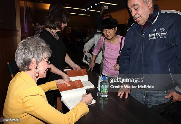 Rita Moreno and Lin-Manuel Miranda celebrate the release and book signing of 'Rita Moreno: A Memoir' at Barnes & Noble Upper East Side in New York...