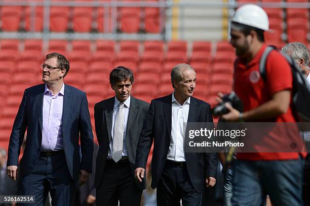 Jerome Valcke, Secretary General of FIFA, visit the Beira Rio stadium to inspect it for the Fifa world cup Brasil 2014