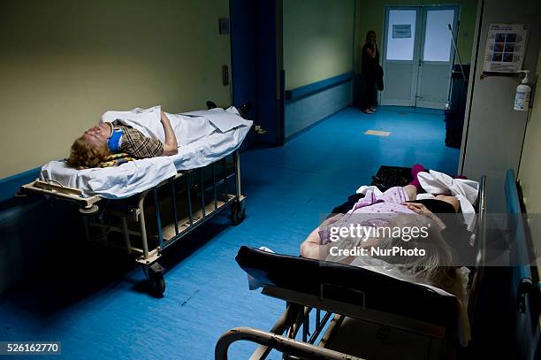 Greece, Athens, 24 of April 2013, Strictly prohibits any kind of photography in Duty hospitals and licenses are not given by the addresses of...