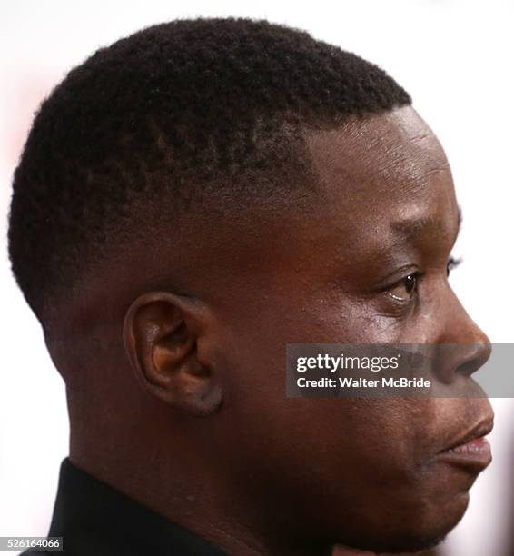 Mpho Koaho arrives at the 'Black and White' premiere during the 2014 Toronto International Film Festival at Roy Thomson Hall on September 6, 2014 in...