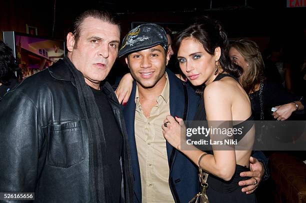 Ken Simmons, Corbin Bleu and Xenia Siamas attend the "New York, I Love You" film premiere after party and the "Opera Swimwear" by Sueli Costa Spring...