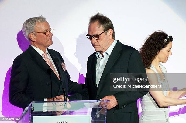 November 10, 2012 TOM BROKAW, TOMMY LEE JONES. Buoniconti Fund To Cure Paralysis - Emilio Pucci Spring Fashion 2013 Event. Special Performance By...