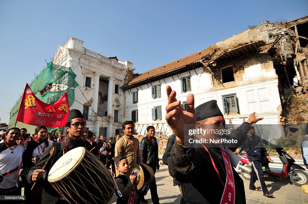 Newari people celebrates Yomari Punhi in Nepal