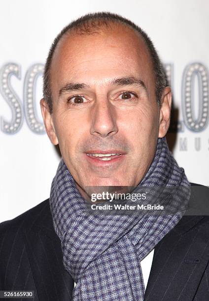 Matt Lauer attending the Broadway Opening Night Performance After Party for 'Scandalous The Musical' at the Neil Simon Theatre in New York City on