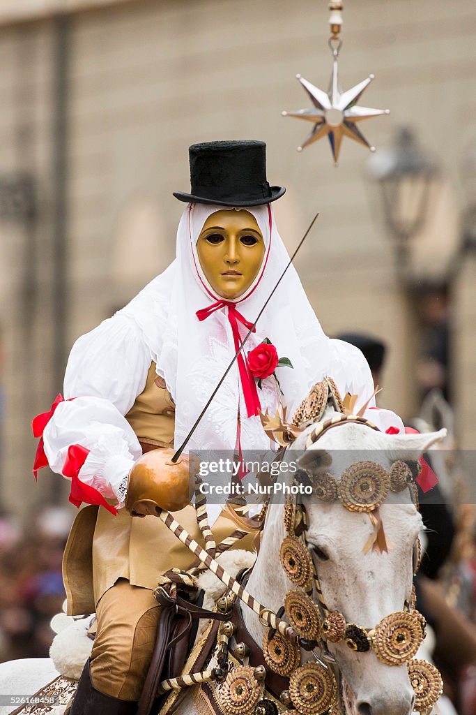 Sartiglia celebration during carnival in Oristano