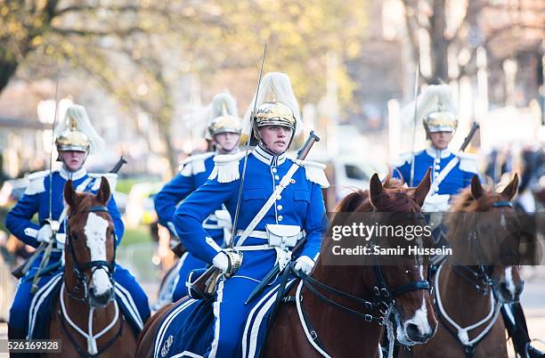 Atmosphere at the Nordic Museum as the Swedish Royals attend Royal Swedish Opera and Stockholm Concert Hall to celebrate the 70th birthday of King...