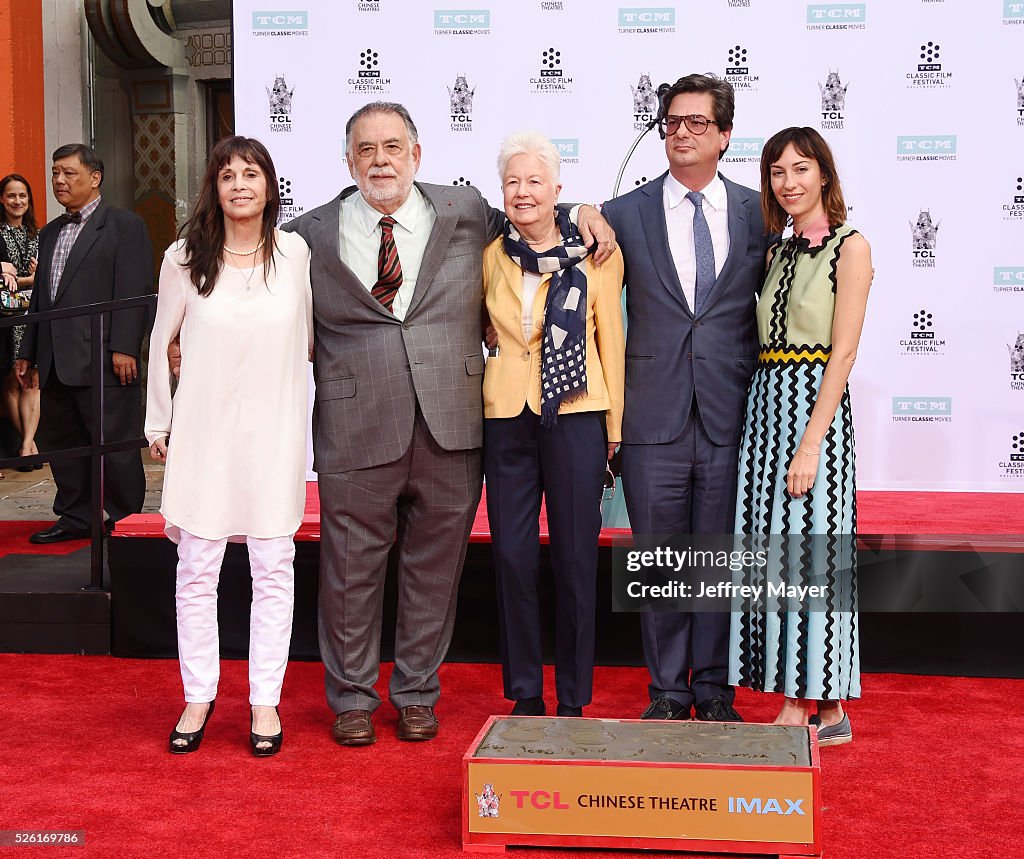 TCM Honors Academy Award Winning Filmmaker Francis Ford Coppola With Hand/Footprint Ceremony At TCL Chinese Theatre IMAX