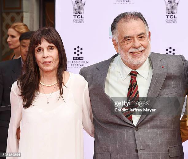 Actress Talia Shire and honoree/director Francis Ford Coppola attend Francis Ford Coppola's Hand and Footprint Ceremony at TCL Chinese Theatre IMAX...