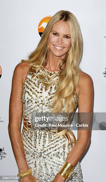 Elle Macpherson arrives on the red carpet at the 10th Anniversary G'Day USA Black Tie Gala.