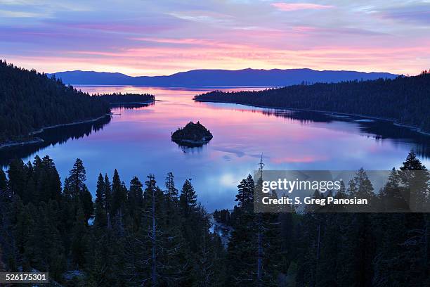 emerald bay - lake tahoe - lake tahoe stock pictures, royalty-free photos & images