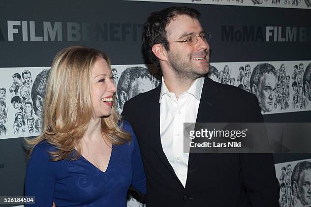 Chelsea Clinton and Marc Mezvinsky attend The Museum of Modern Art's 5th annual Film Benefit Honoring Quentin Tarantino at MOMA in New York City. ��...