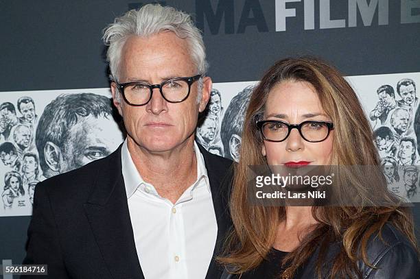 John Slattery and Talia Balsam attend The Museum of Modern Art's 5th annual Film Benefit Honoring Quentin Tarantino at MOMA in New York City. �� LAN