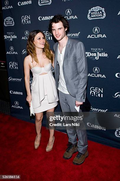 Rachel Bilson and Tom Sturridge attend the "Waiting For Forever" premiere during the 15th Annual Gen Art Film Festival at the Visual Arts Theatre in...