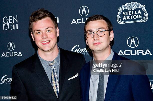 Tyler Byrne and Connor Byrne attend the "Waiting For Forever" premiere during the 15th Annual Gen Art Film Festival at the Visual Arts Theatre in New...