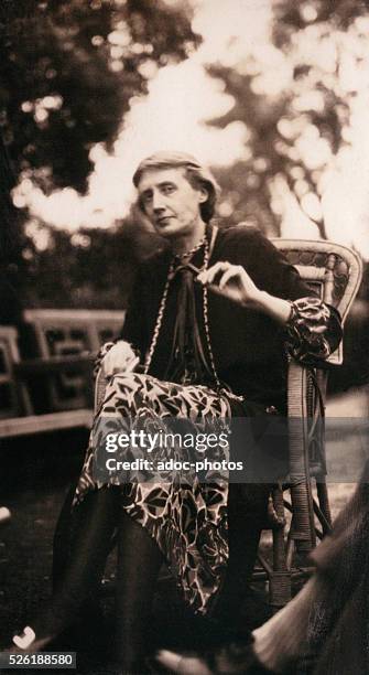 Virginia Woolf , English writer. In June 1926.