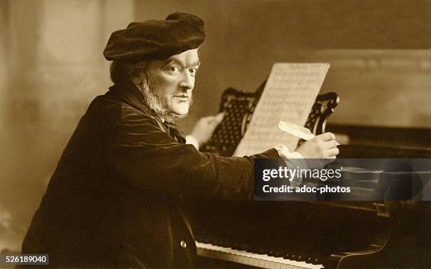 Wilhelm Richard Wagner , German composer. Ca. 1875.