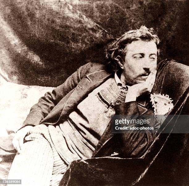 Eug��ne Henri Paul Gauguin , French painter born in Paris . Ca. 1885.