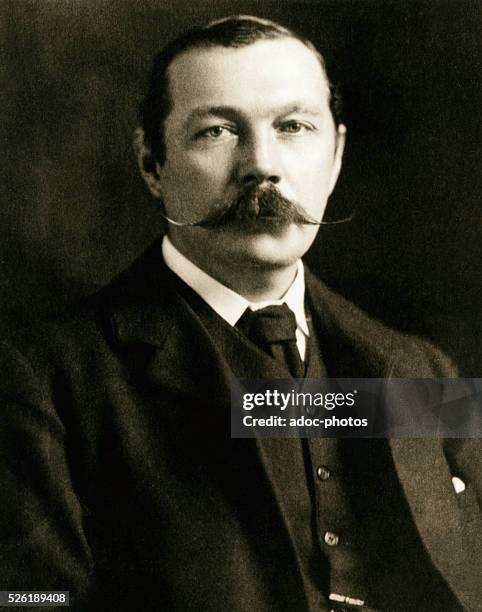 Sir Arthur Conan Doyle , English writer. In Januray 1904.