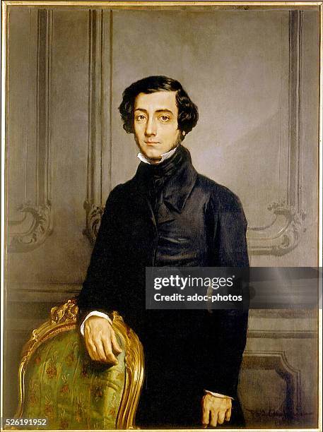 Alexis de Tocqueville , French political writer and historian. In 1850. Mus��e du Ch��teau de Versailles, France.