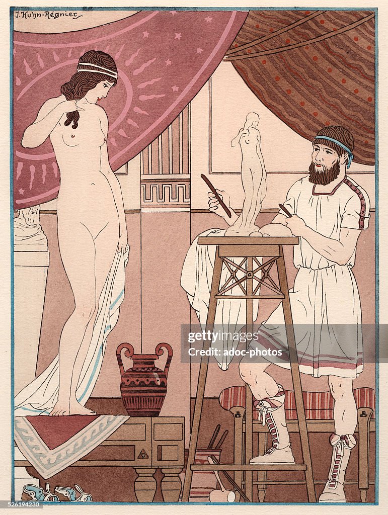 Illustration from the Works of Hippocrates by Joseph Kuhn-Regnier