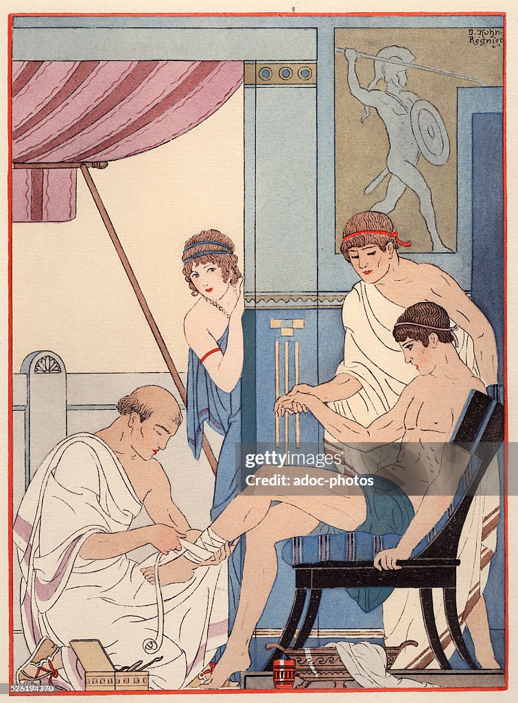 Illustration from the Works of Hippocrates by Joseph Kuhn-Regnier