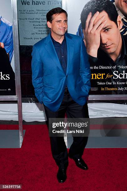 Steve Carell attends the "Dinner For Schmucks" New York premiere at the Ziegfeld Theater in New York City.