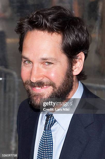 Paul Rudd attends the "Dinner For Schmucks" New York premiere at the Ziegfeld Theater in New York City.