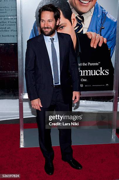 Paul Rudd attends the "Dinner For Schmucks" New York premiere at the Ziegfeld Theater in New York City.