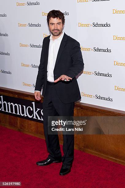 Ron Livingston attends the "Dinner For Schmucks" New York premiere at the Ziegfeld Theater in New York City.