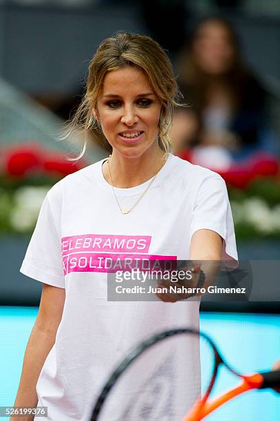 Alejandra Silva attends Charity day tournament during Mutua Madrid Open at Caja magica on April 29, 2016 in Madrid, Spain.