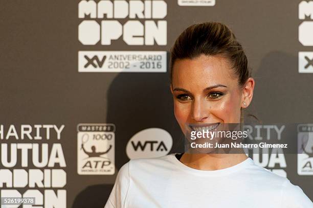 Edurne attends Charity day tournament during Mutua Madrid Open at Caja magica on April 29, 2016 in Madrid, Spain.