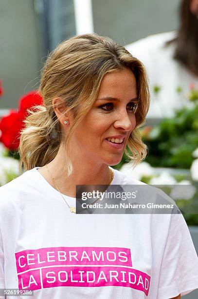 Alejandra Silva attends Charity day tournament during Mutua Madrid Open at Caja magica on April 29, 2016 in Madrid, Spain.