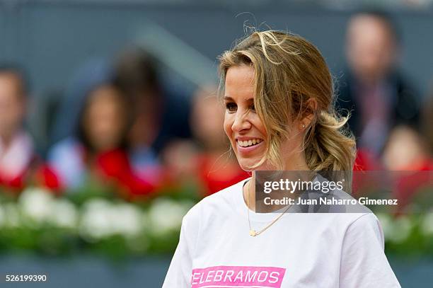 Alejandra Silva attends Charity day tournament during Mutua Madrid Open at Caja magica on April 29, 2016 in Madrid, Spain.