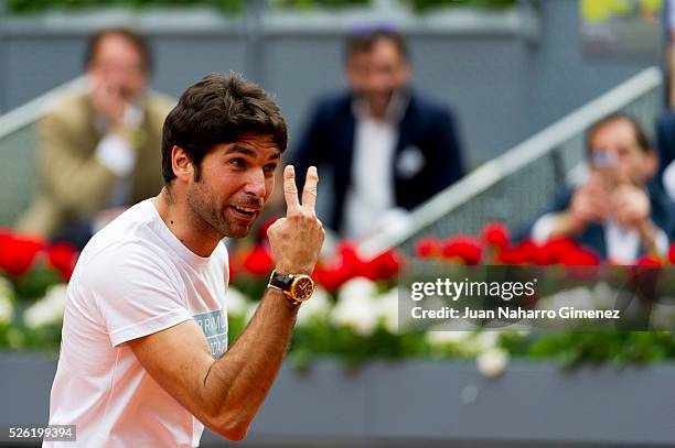 Cayetano Rivera attends Charity day tournament during Mutua Madrid Open at Caja magica on April 29, 2016 in Madrid, Spain.