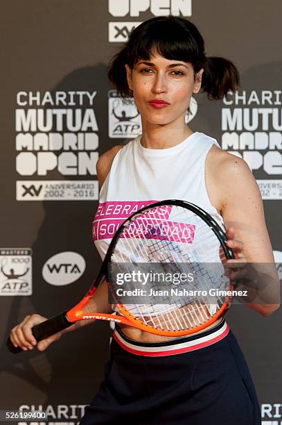 Nerea Barros attends Charity day tournament during Mutua Madrid Open at Caja magica on April 29, 2016 in Madrid, Spain.