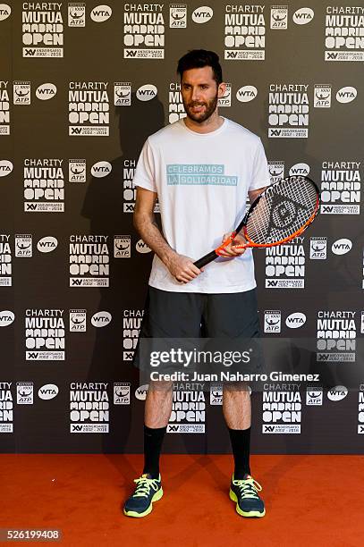 Rudi Fernandez attends Charity day tournament during Mutua Madrid Open at Caja magica on April 29, 2016 in Madrid, Spain.