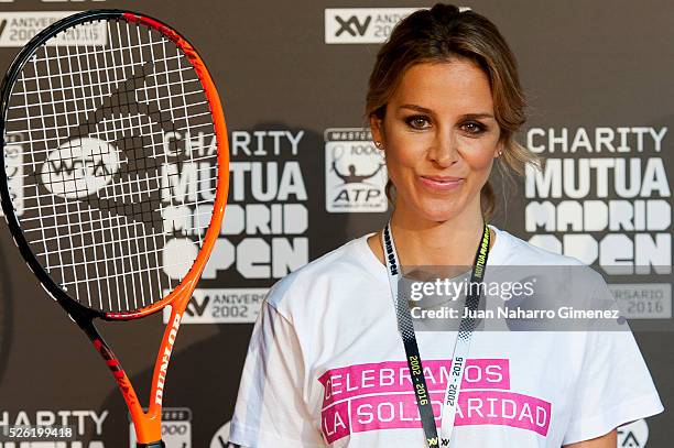 Alejandra Silva attends Charity day tournament during Mutua Madrid Open at Caja magica on April 29, 2016 in Madrid, Spain.