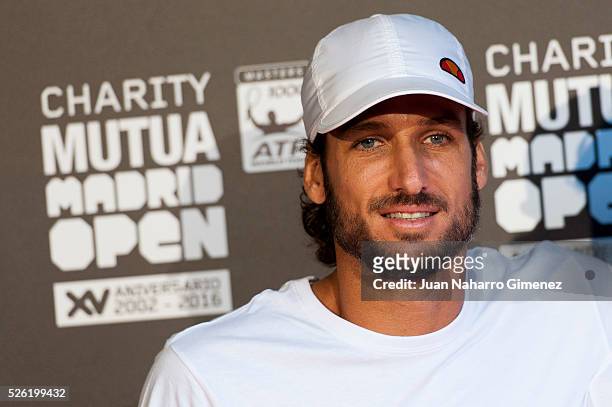 Feliciano Lopez attends Charity day tournament during Mutua Madrid Open at Caja magica on April 29, 2016 in Madrid, Spain.