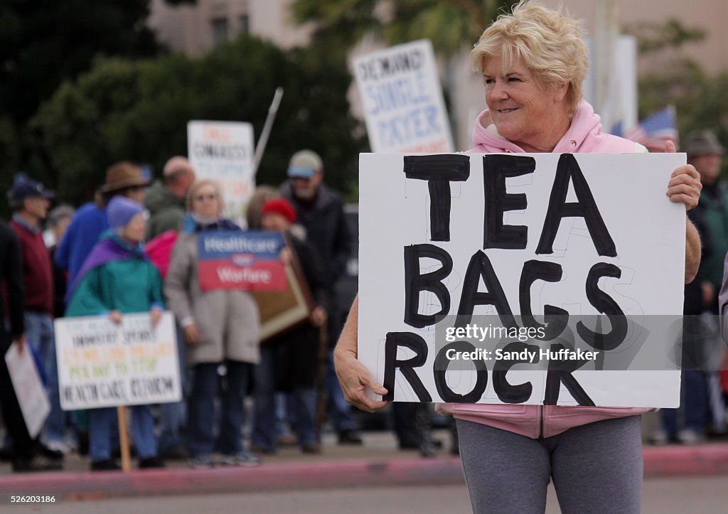 USA - Protests - Tea Party Activists Stage Rally in San Diego
