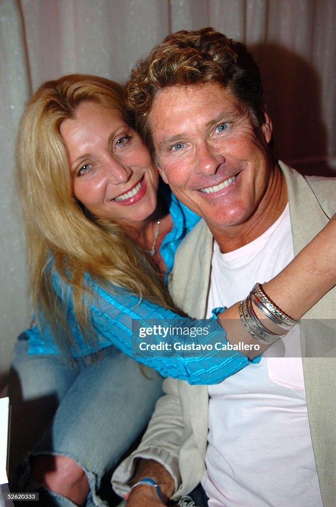 David Hasslehoff and wife At Pearl Nightclub And Lounge