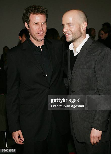 Actor Will Ferrell and director Marc Forster arrive at "A Work In Progress: An Evening With Marc Forster" at The Museum of Modern Art on April 12,...