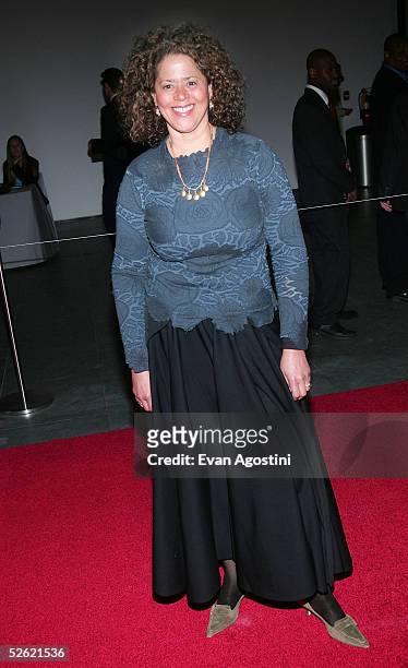 Actress Anna Deveare Smith arrives at "A Work In Progress: An Evening With Marc Forster" at The Museum of Modern Art on April 12, 2005 in New York...
