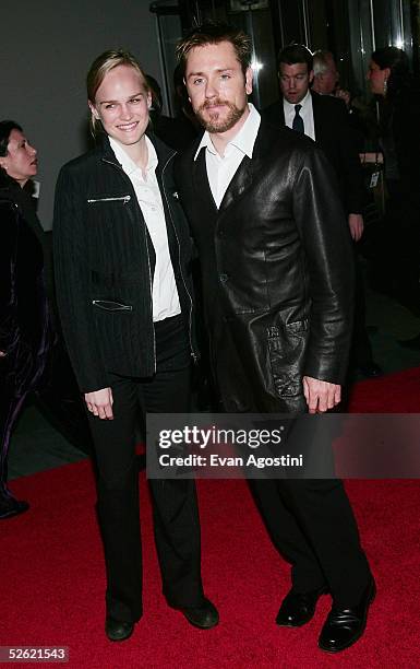 Actor Ron Eldard and date Amy Rice arrive at "A Work In Progress: An Evening With Marc Forster" at The Museum of Modern Art on April 12, 2005 in New...