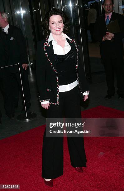 Actress Megan Mullally arrives at "A Work In Progress: An Evening With Marc Forster" at The Museum of Modern Art on April 12, 2005 in New York City.
