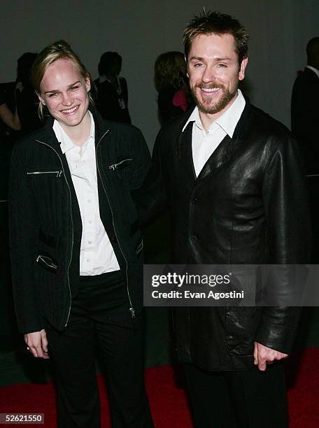 Actor Ron Eldard and date Amy Rice arrive at "A Work In Progress: An Evening With Marc Forster" at The Museum of Modern Art on April 12, 2005 in New...