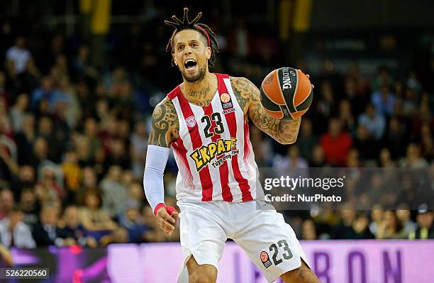 Febrero- ESPANA: Daniel Hackett during the match beetwen FC Barcelona and Olympiakos, corresponding to the week 8 of the Top 16 of the basketball...