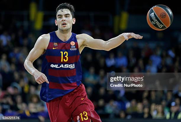 Febrero- ESPANA: Tomas Satoransky during the match beetwen FC Barcelona and Olympiakos, corresponding to the week 8 of the Top 16 of the basketball...