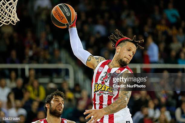 Febrero- ESPANA: Daniel Hackett during the match beetwen FC Barcelona and Olympiakos, corresponding to the week 8 of the Top 16 of the basketball...