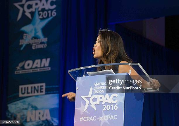 Conservative Speaker Michelle Malkin Speaks calling for a more conservative Republican Party during the annual Conservative Political Action...